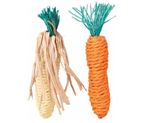 Smådyr - Trixie Set of Straw Toys 15cm - TX6192