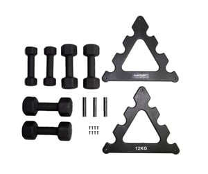 Sport & Fitness - Tunturi Neopren dumbbell stand w. dumbbells - 14TUSCL107IONE SIZE