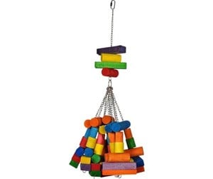 Fugl - VADIGRAN Bird Toy wood big cubes multi color 76cm - FF14049