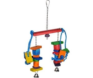 Fugl - VADIGRAN Bird Toy double cubes multi color 40cm - FF14052