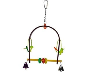 Fugl - VADIGRAN Bird Toy plexi Swing multi color 26cm - FF14065