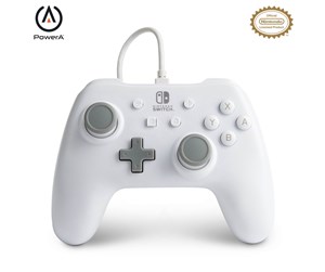 Spill - Tilbehør - PowerA Wired Controller for Nintendo Switch - White - Controller - Nintendo Switch - 1517033-03