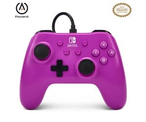 Spill - Tilbehør - PowerA Wired Controller for Nintendo Switch - Grape Purple - Controller - Nintendo Switch - NSGP0143-01