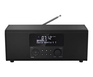 DAB, nettverks- og klokkeradio - Hama DR1400" Digital Radio FM / DAB / DAB+ - DAB/DAB+/FM - Stereo - Svart - 54872