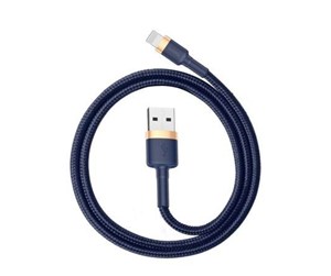 USB - Baseus Cafule Lightning cable 1.5A 2m (Gold+Dark blue) - CALKLF-CV3