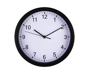 Dekorasjon - Hama "Pure" Wall Clock Diameter 25 cm quiet black - 186338