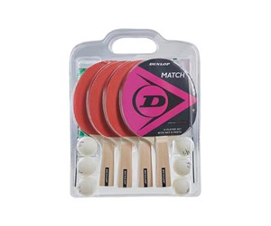 Sport & Fitness - Dunlop MATCH 4 Player Tabletennis Set - DU679338IONE SIZE