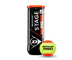 Sport & Fitness - Dunlop Stage 2 Orange - 3 pcs. Tennis Ball - DU601339IONE SIZE