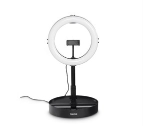 Streamingutstyr - Hama "SpotLight FoldUp 102 II" LED Ring Light Set for Smartphones Foldable - 4658