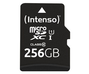 Minnekort - Intenso microSD 256GB UHS-I Perf CL10| Performance - 3424492