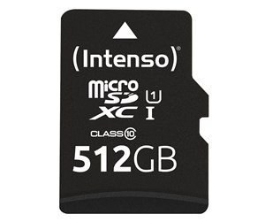 Minnekort - Intenso microSD 512GB UHS-I Perf CL10| Performance - 3424493