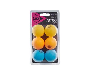 Sport & Fitness - Dunlop Nitro Glow 40+  6 Tabletennis Ball - DU679349IONE SIZE