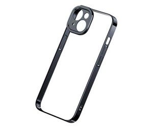 Mobil - Deksel og etui - Baseus Glitter Transparent Case and Tempered Glass set for iPhone 14 Plus (black) - ARMC021001