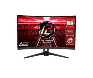 Skjerm - 27" ASRock PG27F15RS1A - 1920x1080 - 240Hz - VA - HDR10 - Curved - PG27F15RS1A