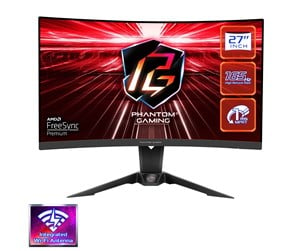 Skjerm - 27" ASRock PG27Q15R2A - 2560x1440 - 165Hz - VA - HDR400 - Curved - PG27Q15R2A