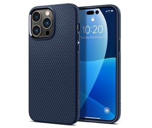 Mobil - Deksel og etui - Spigen Liquid Air - navy blue - iPhone 14 Pro - ACS04958