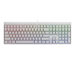 Tastatur - Cherry MX 2.0S - Gamingtastatur - Tysk - Hvit - G80-3821LXADE-0