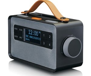 DAB, nettverks- og klokkeradio - Lenco PDR-065BK - Portable FM/DAB+ radio with big buttons and "Easy Mode" function - DAB+/FM - Stereo - Svart - PDR-065BK