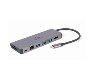 Dokkingstasjon - Gembird Cablexpert A-CM-COMBO5-05 - docking station - USB-C 3.1 - HDMI - GigE - A-CM-COMBO5-05