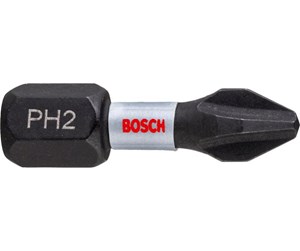 Bormaskin & Bits - Bosch IMPACT CONTROL SCREWDRIVER BIT SET PHILLIPS 2 PCS FOR DRIVERS - 2608522403