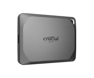 SSD - Crucial X9 Pro Portable SSD - 1TB - Grå - Ekstern SSD - USB 3.2 Gen 2 - CT1000X9PROSSD9