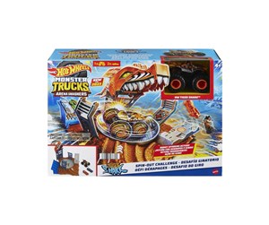 Leketøysbil - Hot Wheels Monster Trucks Arena Smashers Tiger Shark Spin-Out Challenge - HNB93