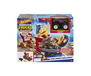 Leketøysbil - Hot Wheels Monster Trucks Arena Smashers™ 5-Alarm Fire Crash Challenge™ Playset - HNB90