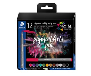 Skrive- & Tegneverktøy - Staedtler Pigment calligraphy 375 "Calligraphy Set" 12 pcs. Cardboard box - 375 C12