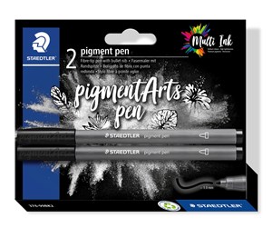 Skrive- & Tegneverktøy - Staedtler Pigment pen blister card 2 pcs "intense black" - 376-99 BK2