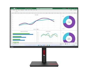 Skjerm - 31.5" Lenovo ThinkVision T32h-30 - 2560x1440 - IPS - 90W USB-C - LAN RJ-45 - 63D3GAT1EU