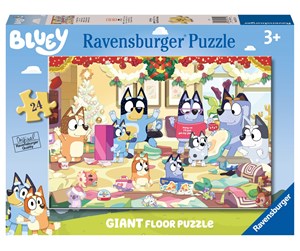 Puslespill - Ravensburger Bluey Christmas Giant floor Puzzle 24p Gulv - 10103171