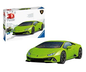 Puslespill - Ravensburger Lamborghini Huracán EVO-Verde 108p 3D Puslespill - 10311559