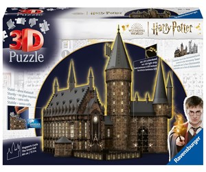 Puslespill - Ravensburger Hogwarts Castle Great Hall Night Edition 540p 3D Puslespill - 10411550