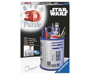 Puslespill - Ravensburger 3D Star Wars R2D2 Pencil Cup 54p 3D Puslespill - 10311554