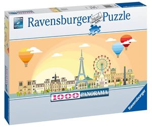 Puslespill - Ravensburger Air Ballon Over Paris 1000p - 10217393