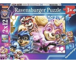 Puslespill - Ravensburger Paw Patrol The Mighty Movie 2x12p - 10105721