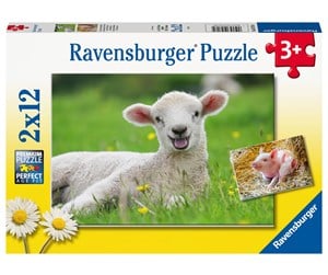 Puslespill - Ravensburger Farm Animals 2x12p - 10105718