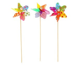 Utendørsleker - Small Foot - Wooden Windmill Flowers 28cm - 1262