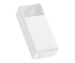 Nødlader - Baseus Bipow Nødlader - Hvit - 30000 mAh - PPBD050202