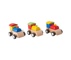 Babyleker - Small Foot - Wooden Train Wind Up per piece - 11016