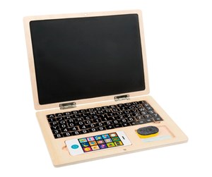 Kreative leker - Small Foot - Wooden Laptop with Magnetic Board - 11193