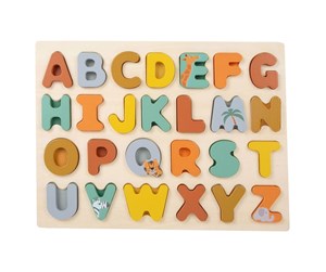 Babyleker - Small Foot - Wooden Alphabet Puzzle Safari - 11703