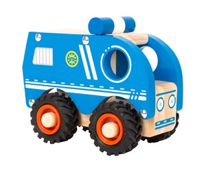 Treleker - Small Foot - Wooden Police Car Blue - 11077