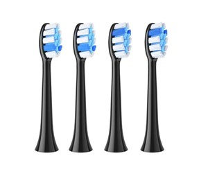 Elektrisk tannbørste - Fairywill Børstehoder P11/P80 (black) Toothbrush tips - FW-PW11 black 4 pcs