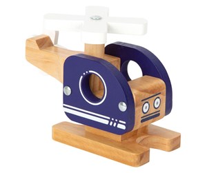 Treleker - Small Foot - Wooden Helicopter Blue - 12287