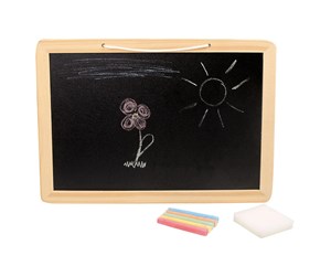 Kreative leker - Small Foot - Wooden Chalkboard with Colored Crayon - 3497