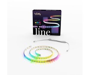 Smarthus - Twinkly Line Extension – App-controlled RGB LED light strip. 1.5 Meters. White Strip. - TWL100ADP-W