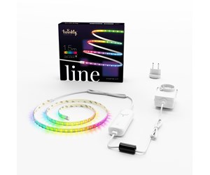 Smarthus - Twinkly Line Startsett – App-kontrollert RGB LED lysstripe, 1,5 meter, hvit, kan forlenges - TWL100STW-WEU