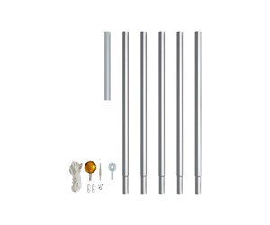 Smarthus - Twinkly Flagpole Kit for  6-meters-tall Light Tree. Aluminium. - TWP-01K-POLE-A