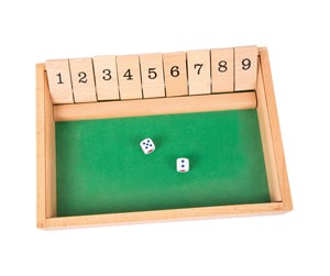 Brettspill & Puslespill - Small Foot - Shut the Box Wooden Dice Game - 2116